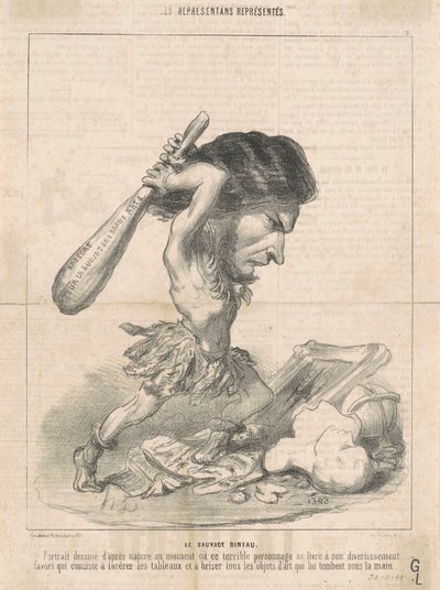 J. Martial Bineau (2ª Placa) de Honoré Daumier