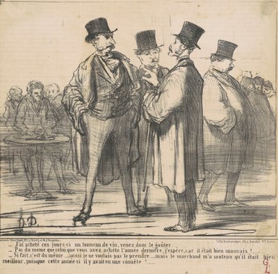 He comprado ... un barril de vino ... de Honoré Daumier