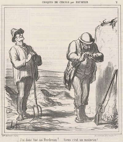 ¡Entonces he matado una perdiz! de Honoré Daumier
