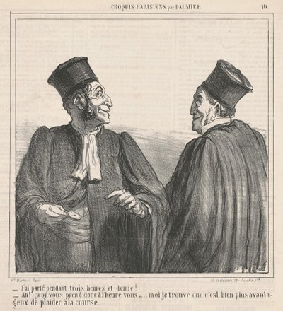 ¡He hablado ... tres horas y media! de Honoré Daumier