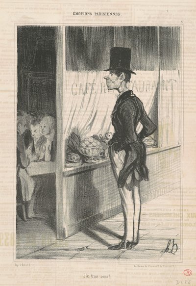 Tengo tres centavos de Honoré Daumier