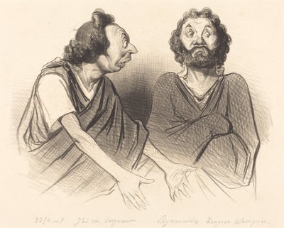 He visto Señor... su hijo desafortunado... de Honoré Daumier