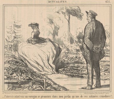 Preferiría ver un huracán ... de Honoré Daumier