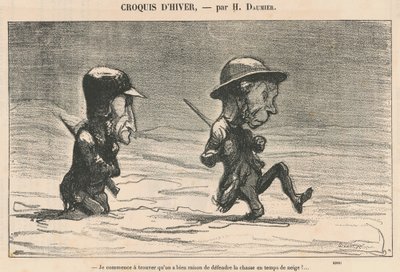 Empiezo a encontrar ... en tiempo de nieve! ... de Honoré Daumier
