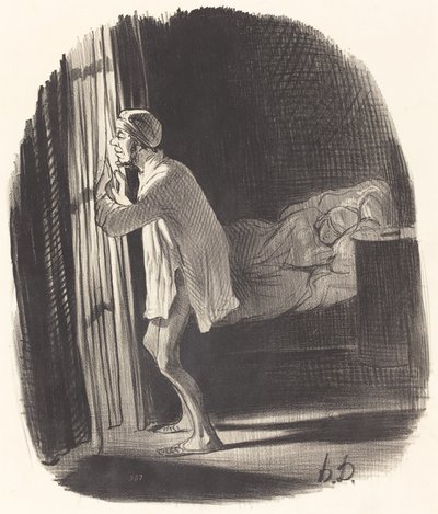 Creo que he oído cantar a un búho... de Honoré Daumier