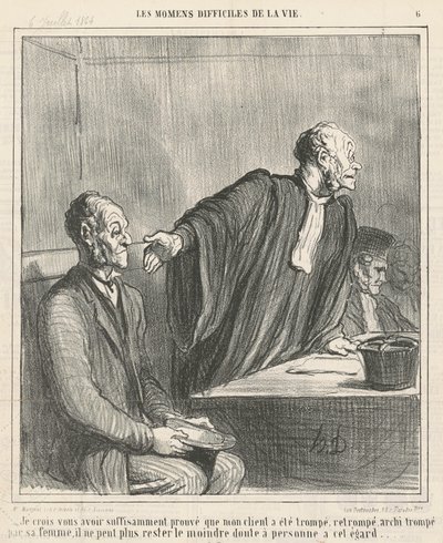 Creo haberte ... demostrado que mi cliente ... de Honoré Daumier