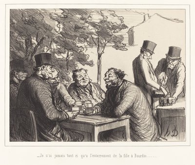 Nunca me he reído tanto como en el funeral de la hija de Bourdin... de Honoré Daumier