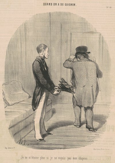 Ya no me sorprende si no veía mi sombrero... de Honoré Daumier