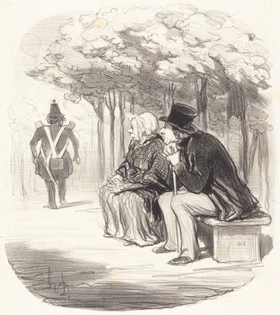 No me sorprende si las mujeres tienen... buen gusto... de Honoré Daumier