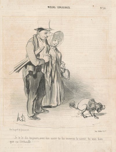 Siempre te lo digo, con tu azúcar... de Honoré Daumier
