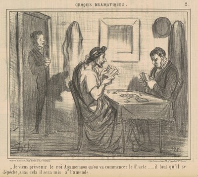 Vengo a prevenir al rey Agamenón... de Honoré Daumier