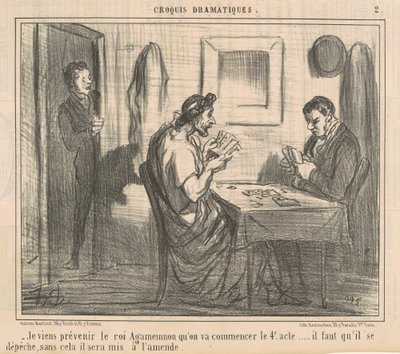Vengo a prevenir al rey Agamenón... de Honoré Daumier