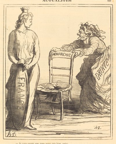 Le aseguro que estará muy bien sentada de Honoré Daumier