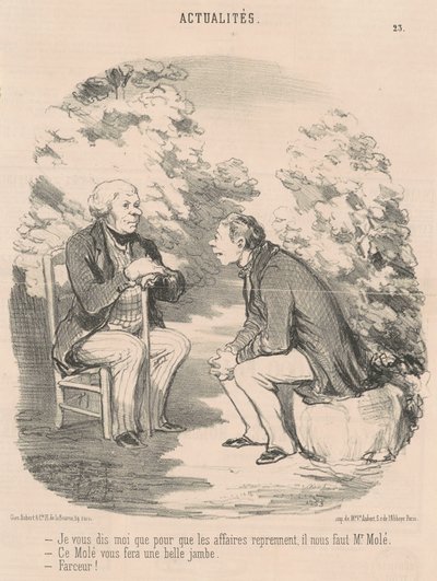 Le digo que... necesitamos al Sr. Molé... de Honoré Daumier