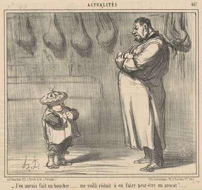 Habría hecho de él un carnicero ... de Honoré Daumier