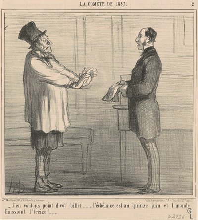 No queremos su billete ... de Honoré Daumier