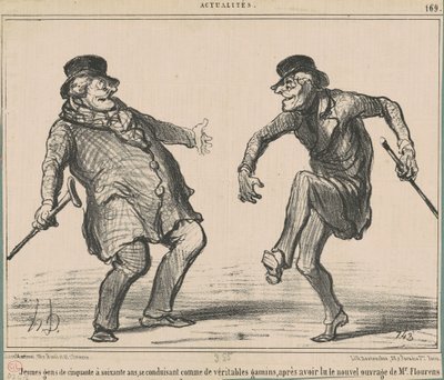 Jóvenes de cincuenta a sesenta años... de Honoré Daumier