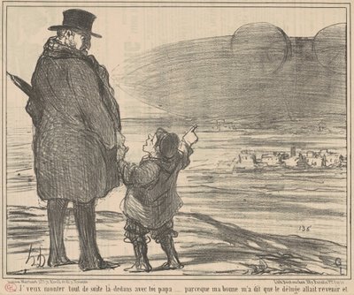 Quiero subir ahí de inmediato ... de Honoré Daumier