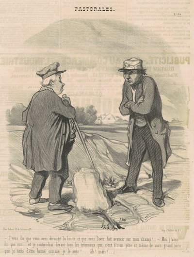 Te digo que has alterado el límite ... de Honoré Daumier
