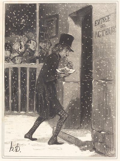 El actor de los Funambules de Honoré Daumier