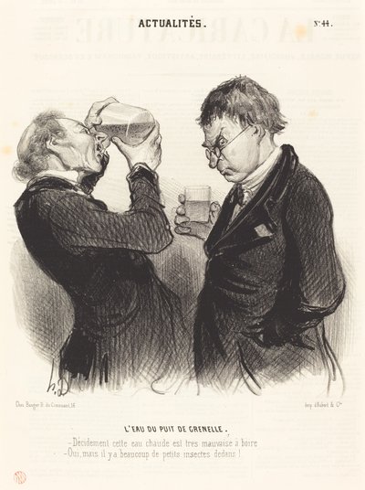 El agua del pozo de Grenelle de Honoré Daumier