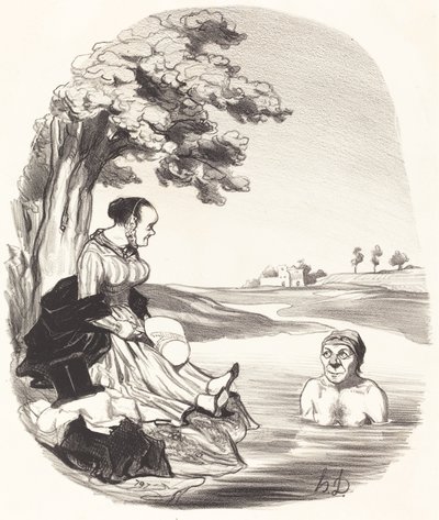 El agua es deliciosa... te lo aseguro... de Honoré Daumier