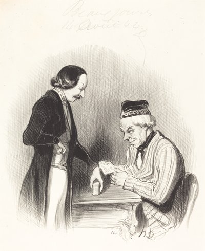 El descuento de un billete de Honoré Daumier