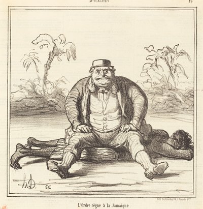 El orden reina en Jamaica de Honoré Daumier