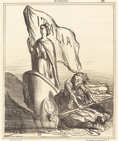 La Prensa Reaccionaria Buscando en Vano... de Honoré Daumier