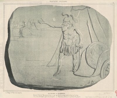 La cólera de Agamenón de Honoré Daumier