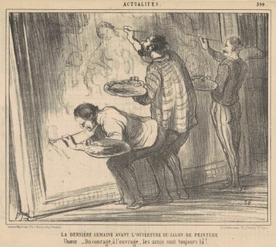 La última semana antes de la apertura del salón de Honoré Daumier