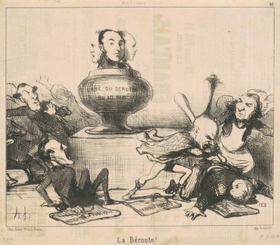¡La derrota! de Honoré Daumier