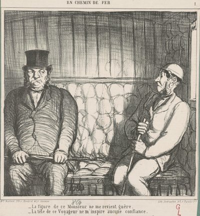La cara de ese señor no me convence de Honoré Daumier