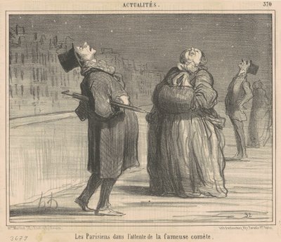 Los parisinos en espera del... cometa de Honoré Daumier