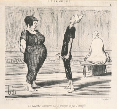 La tabla demostrada por el precepto... de Honoré Daumier