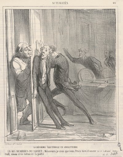 La reforma electoral en Inglaterra de Honoré Daumier