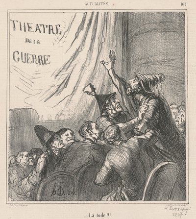 ¡La tela! de Honoré Daumier