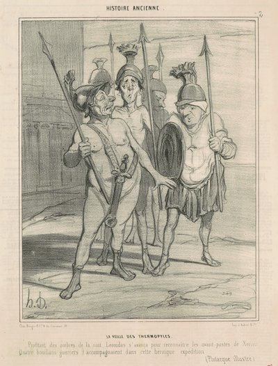 La víspera de las Termópilas de Honoré Daumier