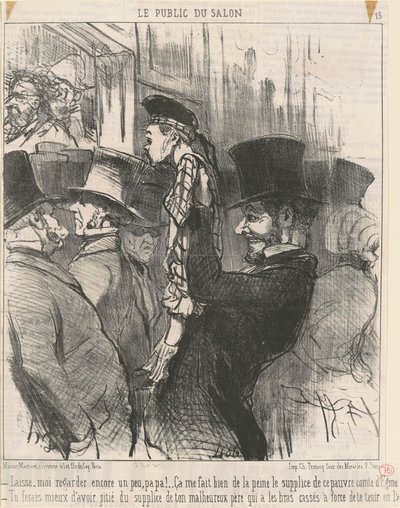 Déjame mirar otra vez... ¡papá! de Honoré Daumier