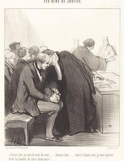 Deja que hablen un poco mal de ti... de Honoré Daumier