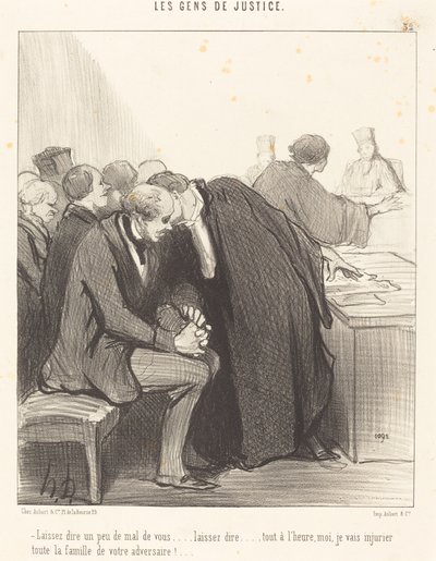 Deja que hablen un poco mal de ti de Honoré Daumier