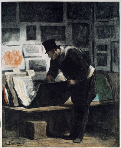 El aficionado a las impresiones de Honoré Daumier