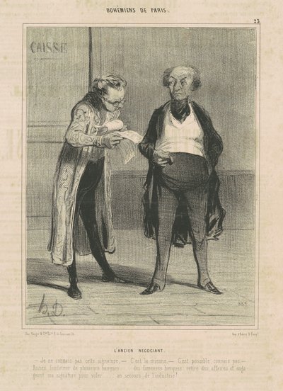 El antiguo comerciante de Honoré Daumier