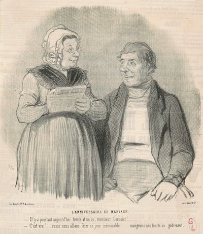 El aniversario de bodas de Honoré Daumier