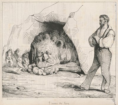 La guarida del león de Honoré Daumier