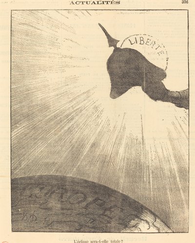 ¿Será total el eclipse? de Honoré Daumier