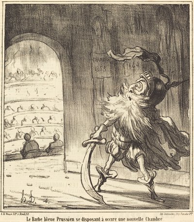 La barba azul prusiana... de Honoré Daumier