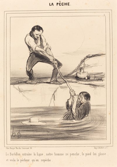 Le Barbillon entraine... de Honoré Daumier