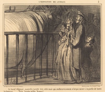 El Buey-elefante nueva variedad de Honoré Daumier
