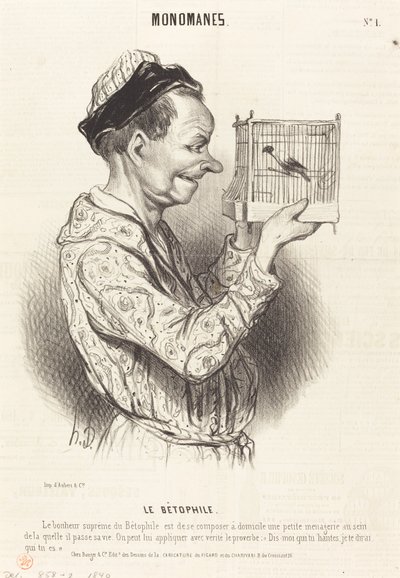 El betófilo de Honoré Daumier